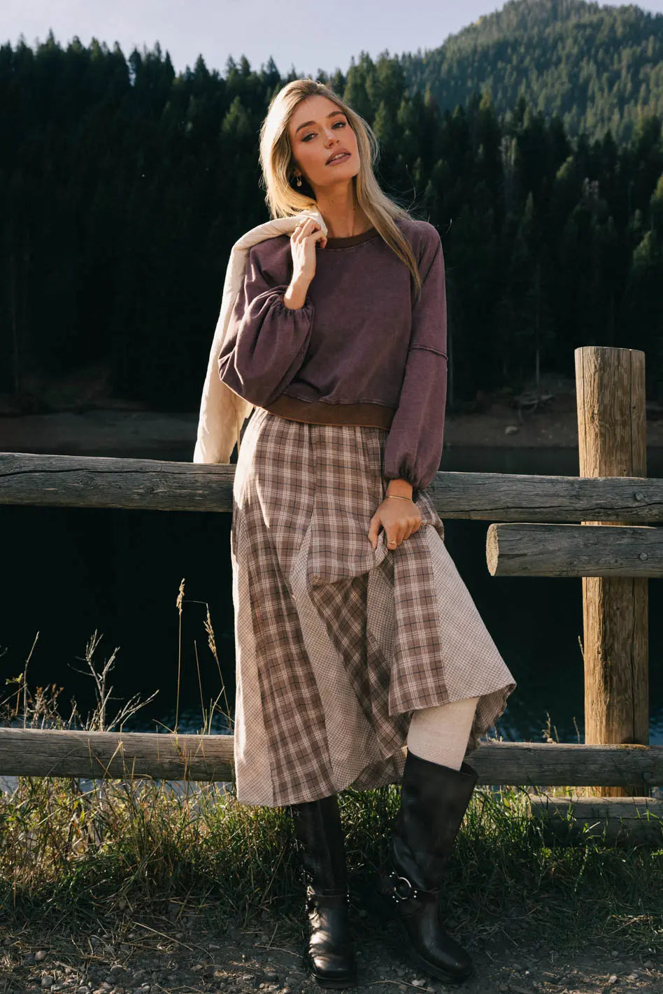 Tully Pleated Maxi Skirt FINAL SALE
