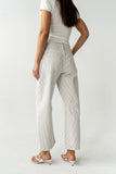Tilly Striped Barrel Jeans