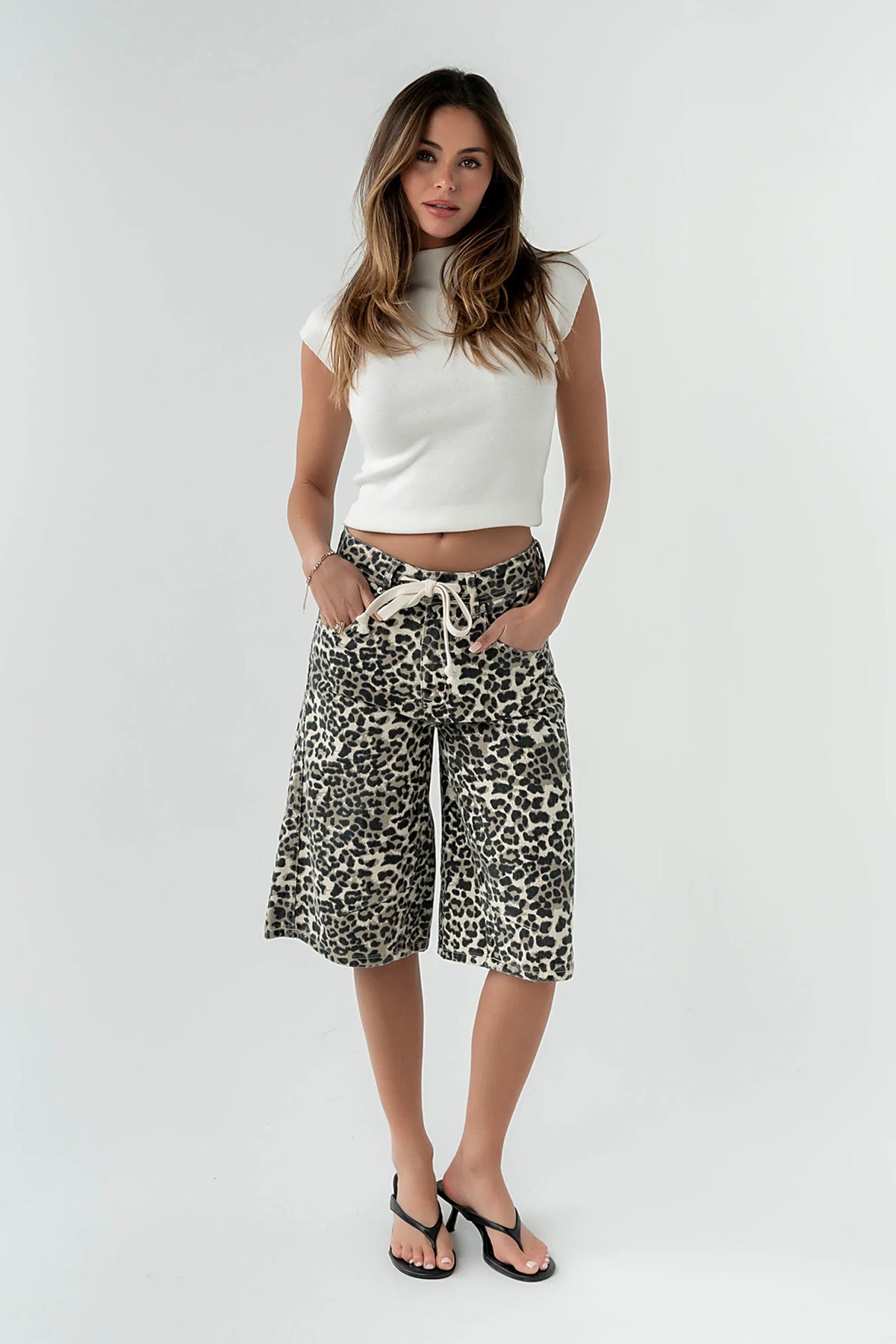 Briggs Leopard Barrel Jorts