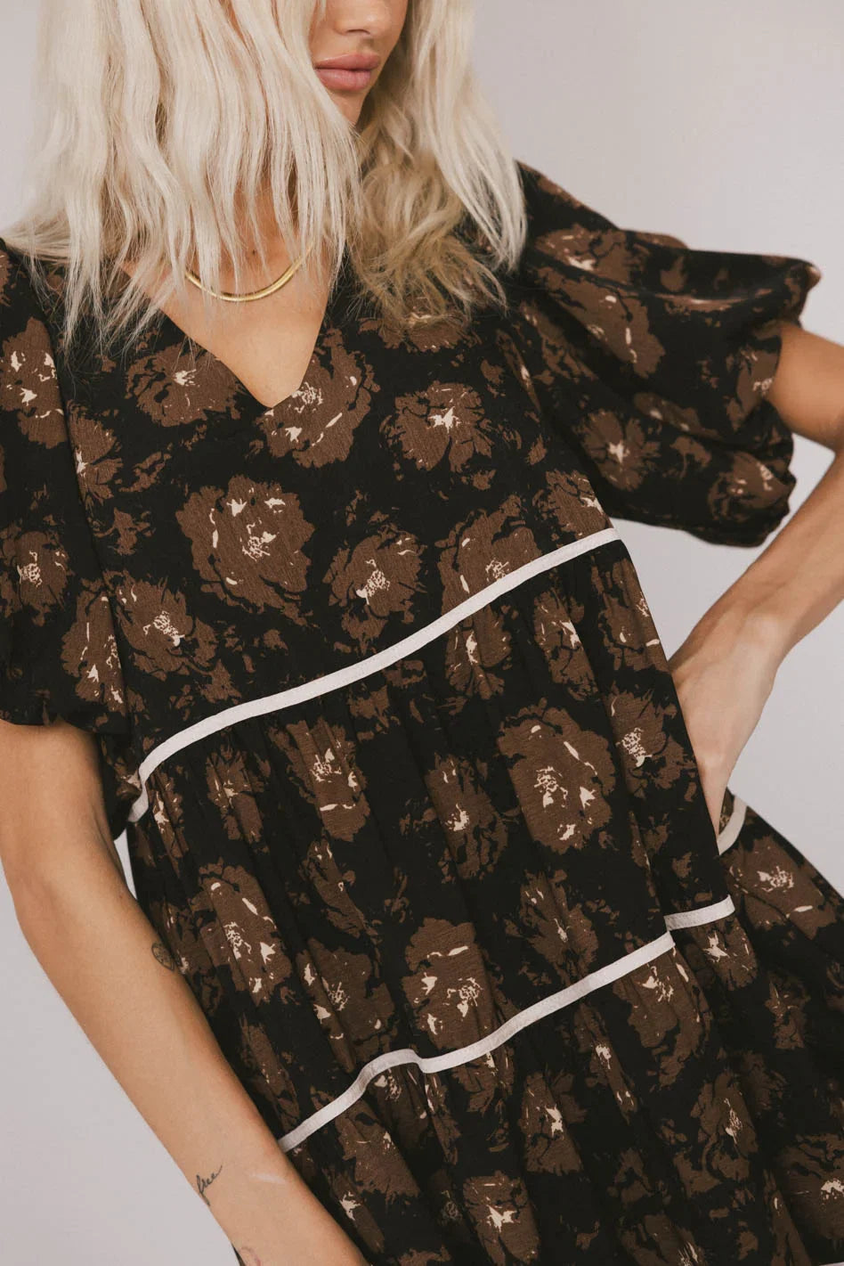 Ostella Floral Midi Dress FINAL SALE