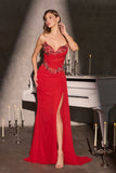 Bowie Gown Draped Chiffon Evening Dress