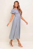 CHERIE MIDI DRESS BLUE