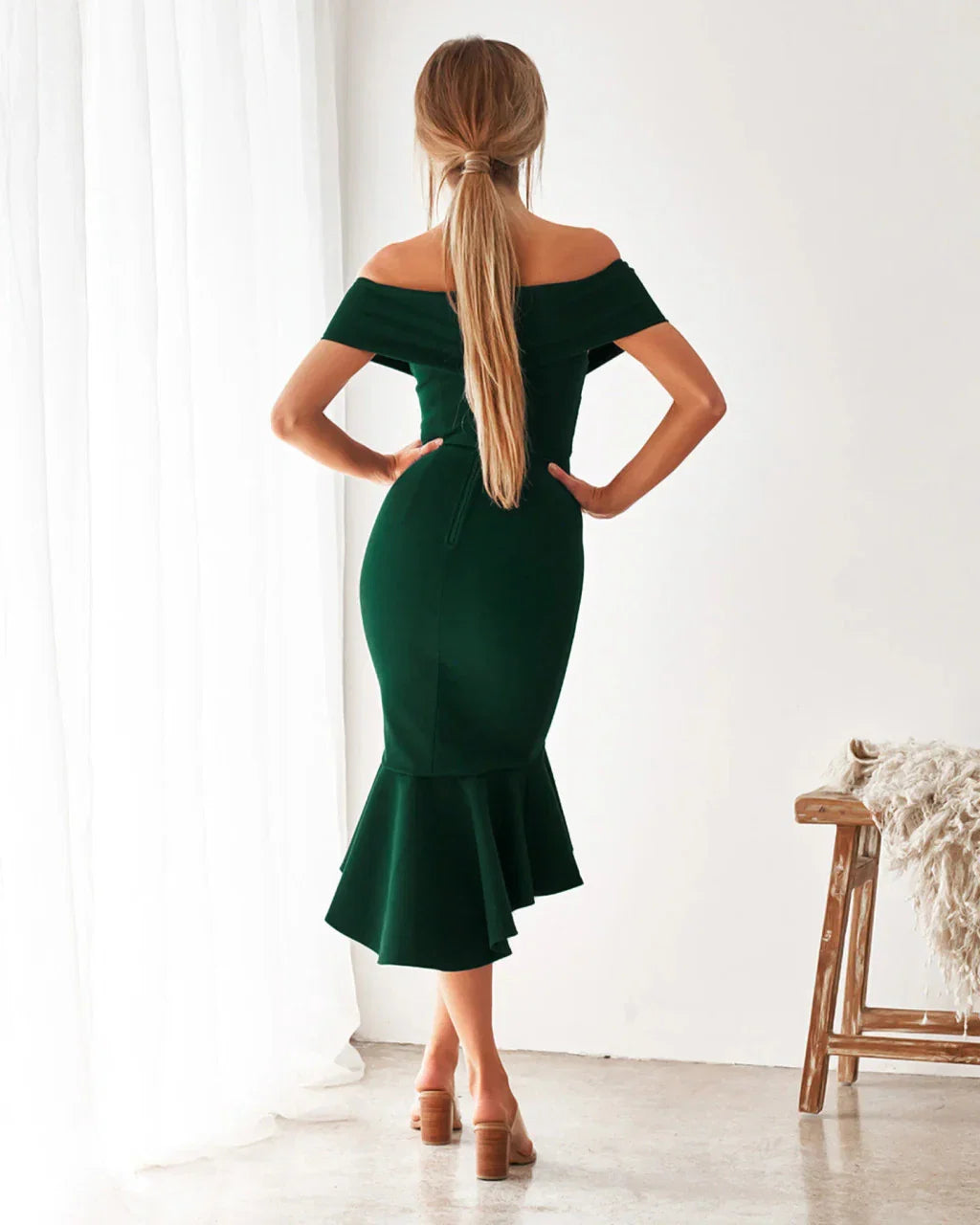 Brienne Dress Emerald
