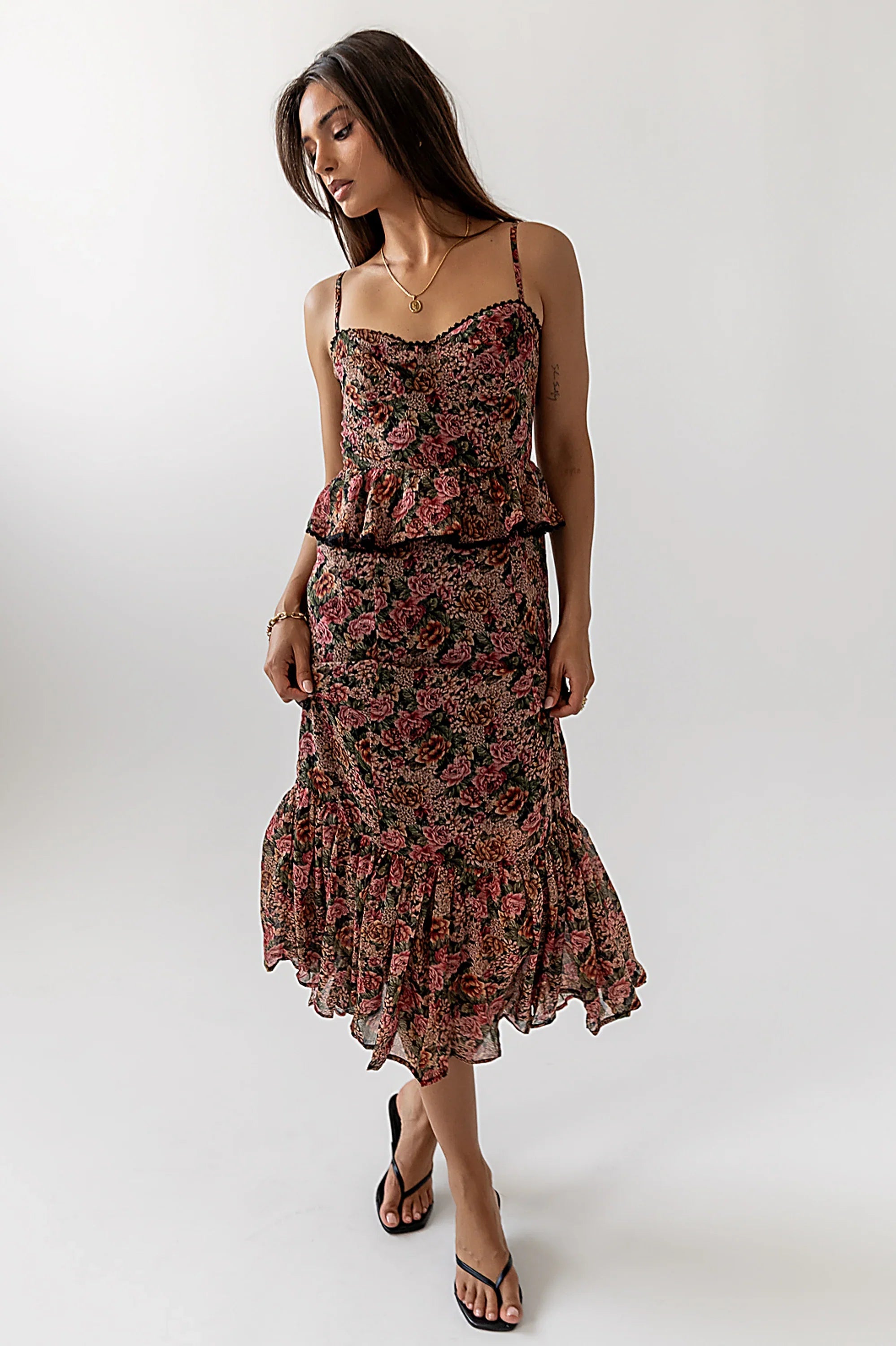 Jennie Floral Midi Dress FINAL SALE