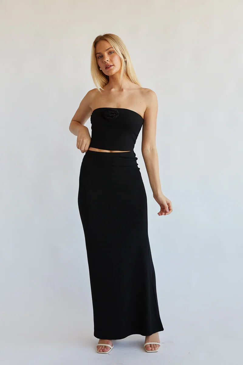 Rosalyn High Rise Maxi Skirt