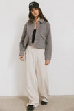 Nina Wool Blend Jacket in Grey FINAL SALE
