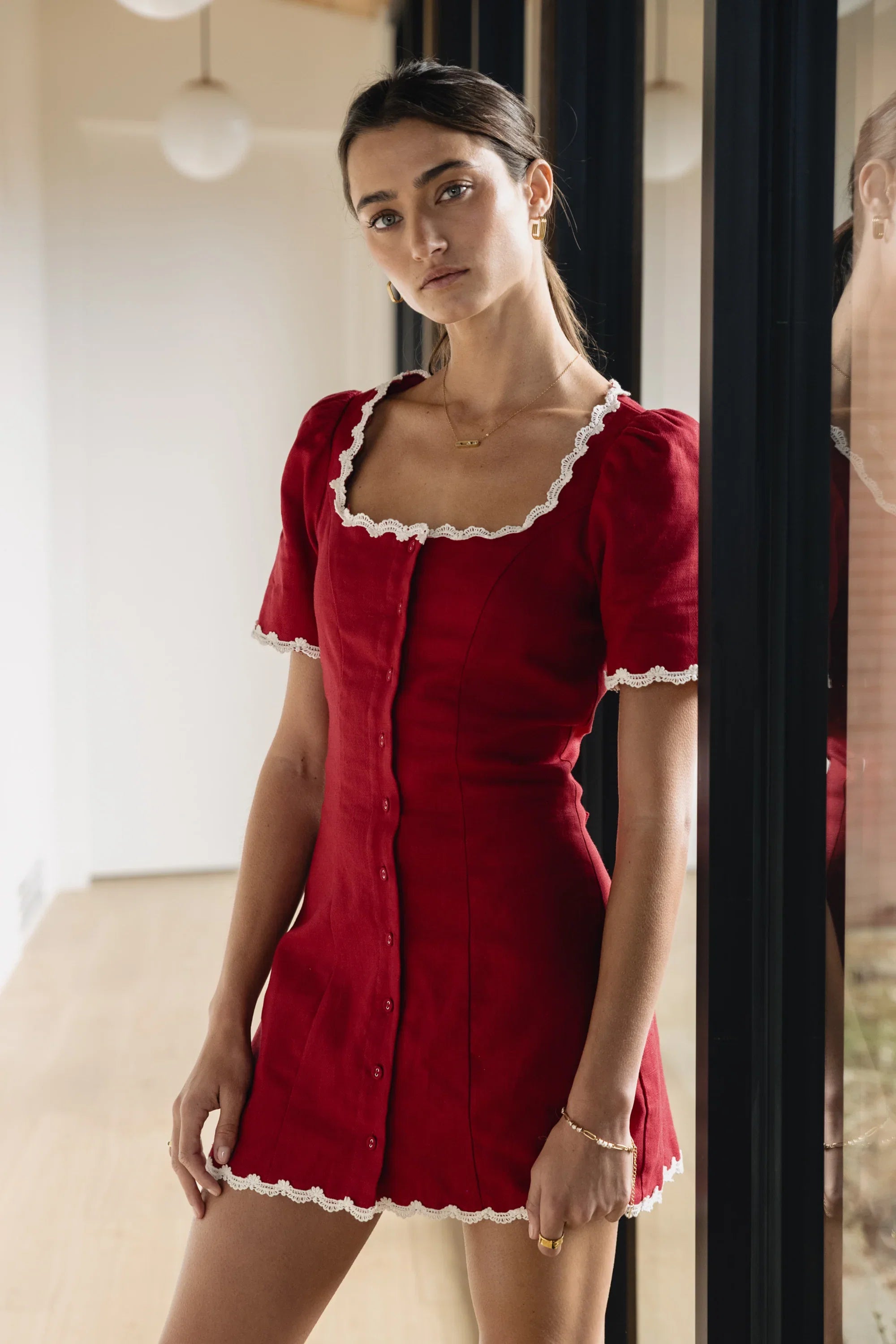 Aubrey Ric Rac Mini Dress FINAL SALE