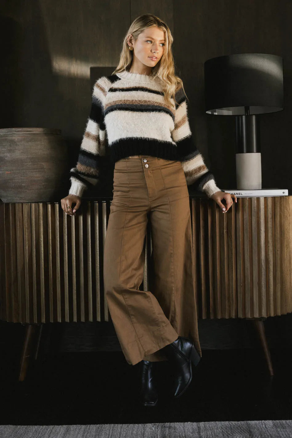 Aspen Wide Leg Pants in Camel FINAL SALE