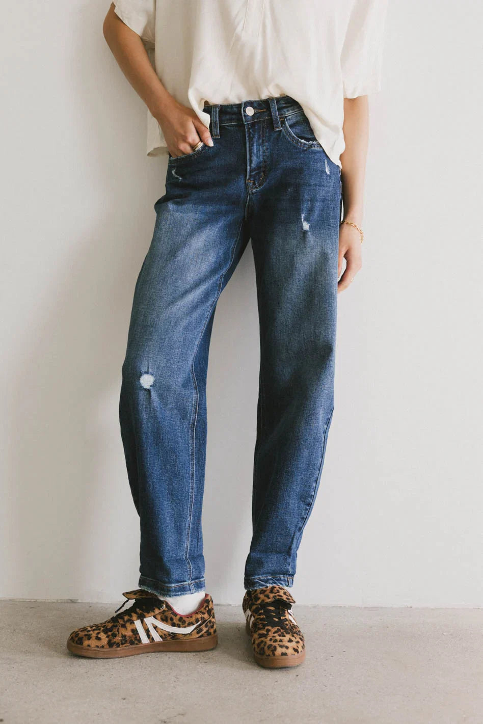 Tara Cuffed Barrel Jeans FINAL SALE