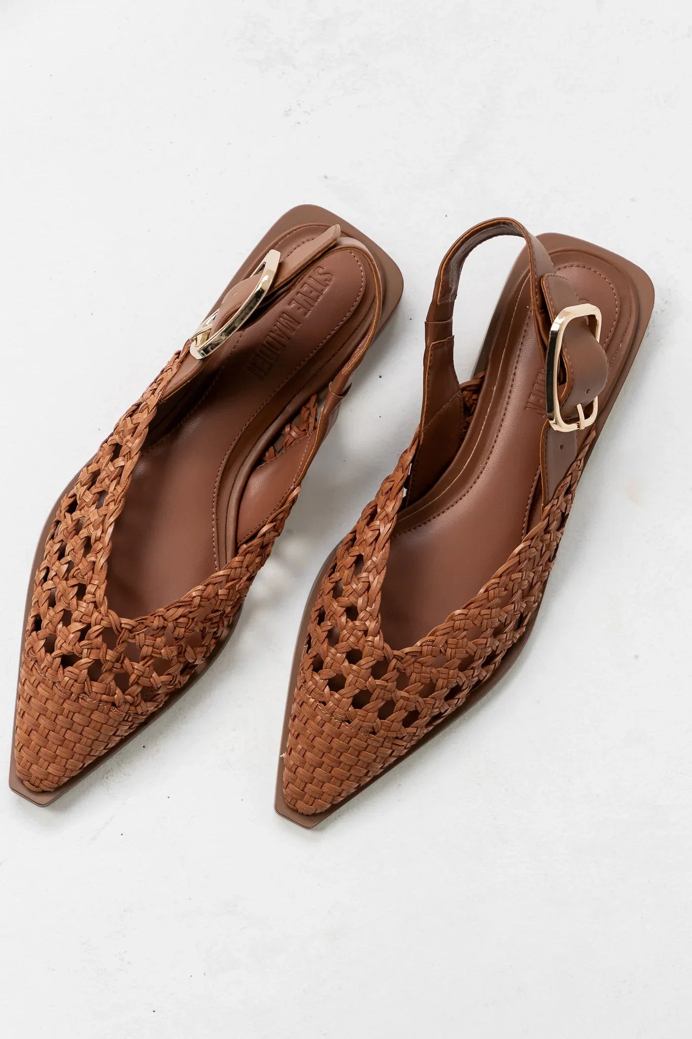 Steve Madden Shay Slingback Flats in Cognac
