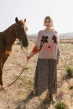 Hartley Floral Sweater in Mocha FINAL SALE