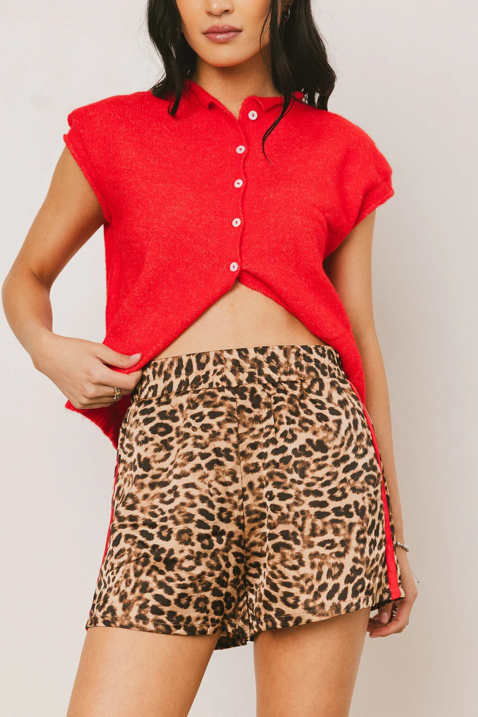 Clark Cardigan in Red