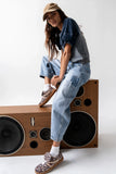 Jane Patchwork Barrel Jeans FINAL SALE