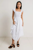Maxton Midi Dress in White FINAL SALE