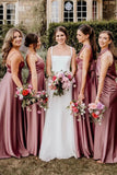 Chaming A Line Square Neck White Wedding Dresses