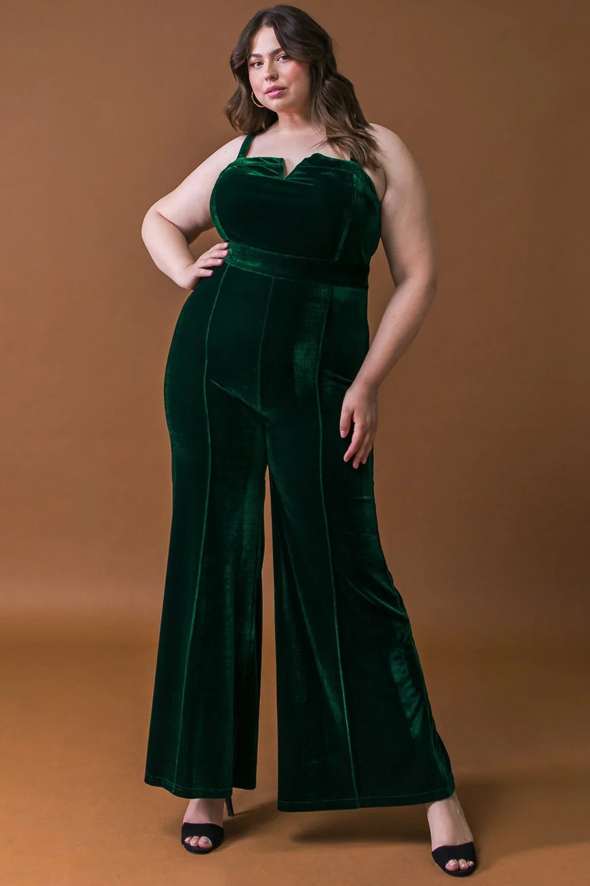 TWILIGHT HOUR VELVET JUMPSUIT