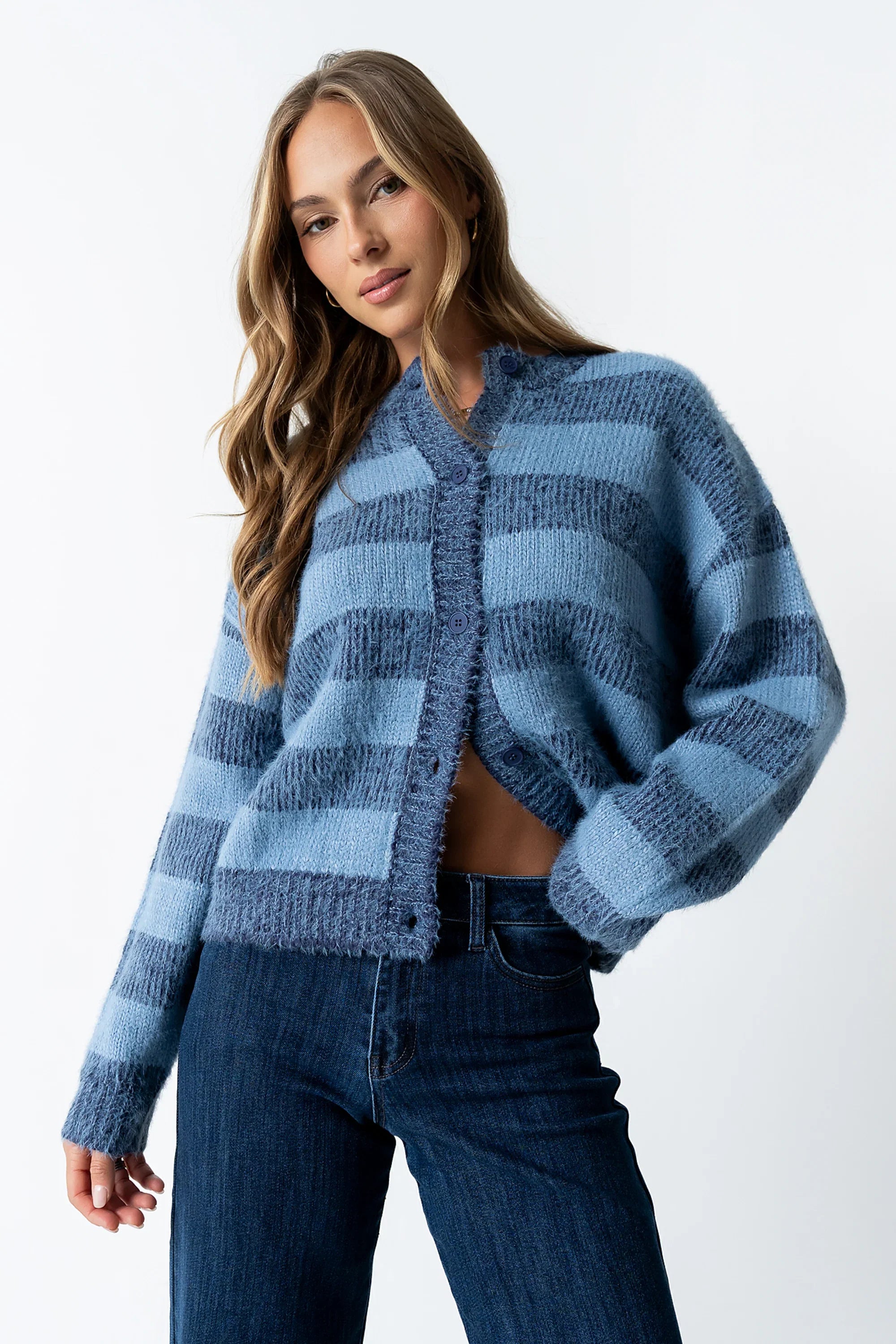 Russel Oversized Sweater in Blue
