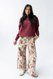 Marie Oversized Sweatshirt in Burgundy