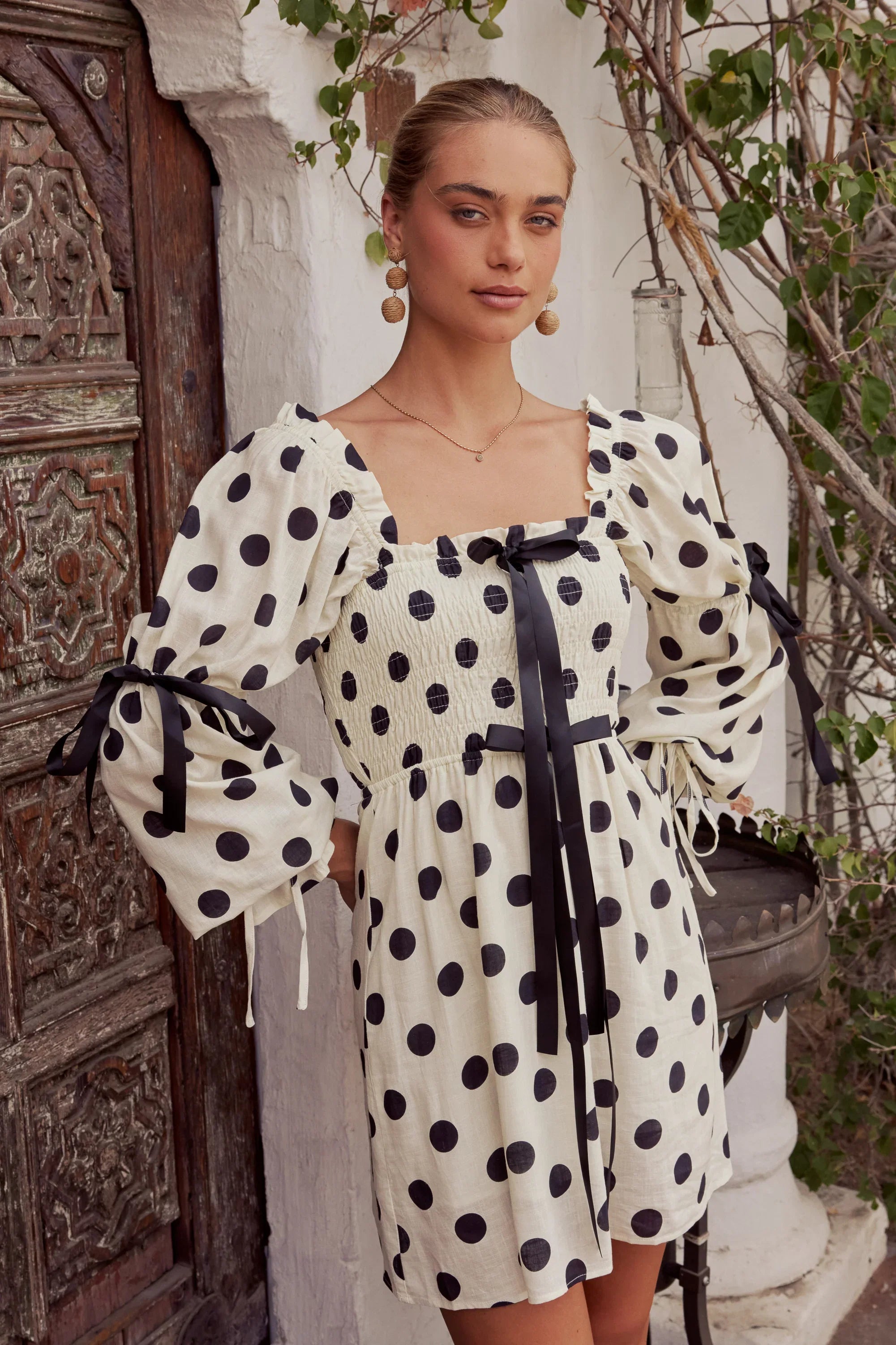 Frances Polka Dot Mini Dress FINAL SALE