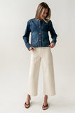 Cozette Barrel Jacket in Dark Wash