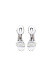 Open Toe Pearl Stiletto Heels