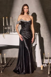 Demi Gown One Shoulder Stretch Glitter Dress