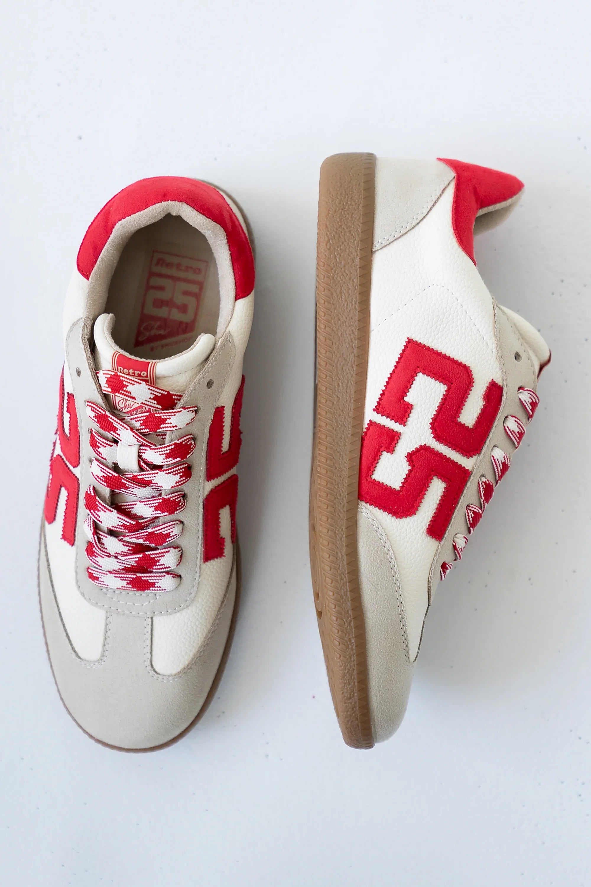 Kelly Retro Sneakers in Red White FINAL SALE