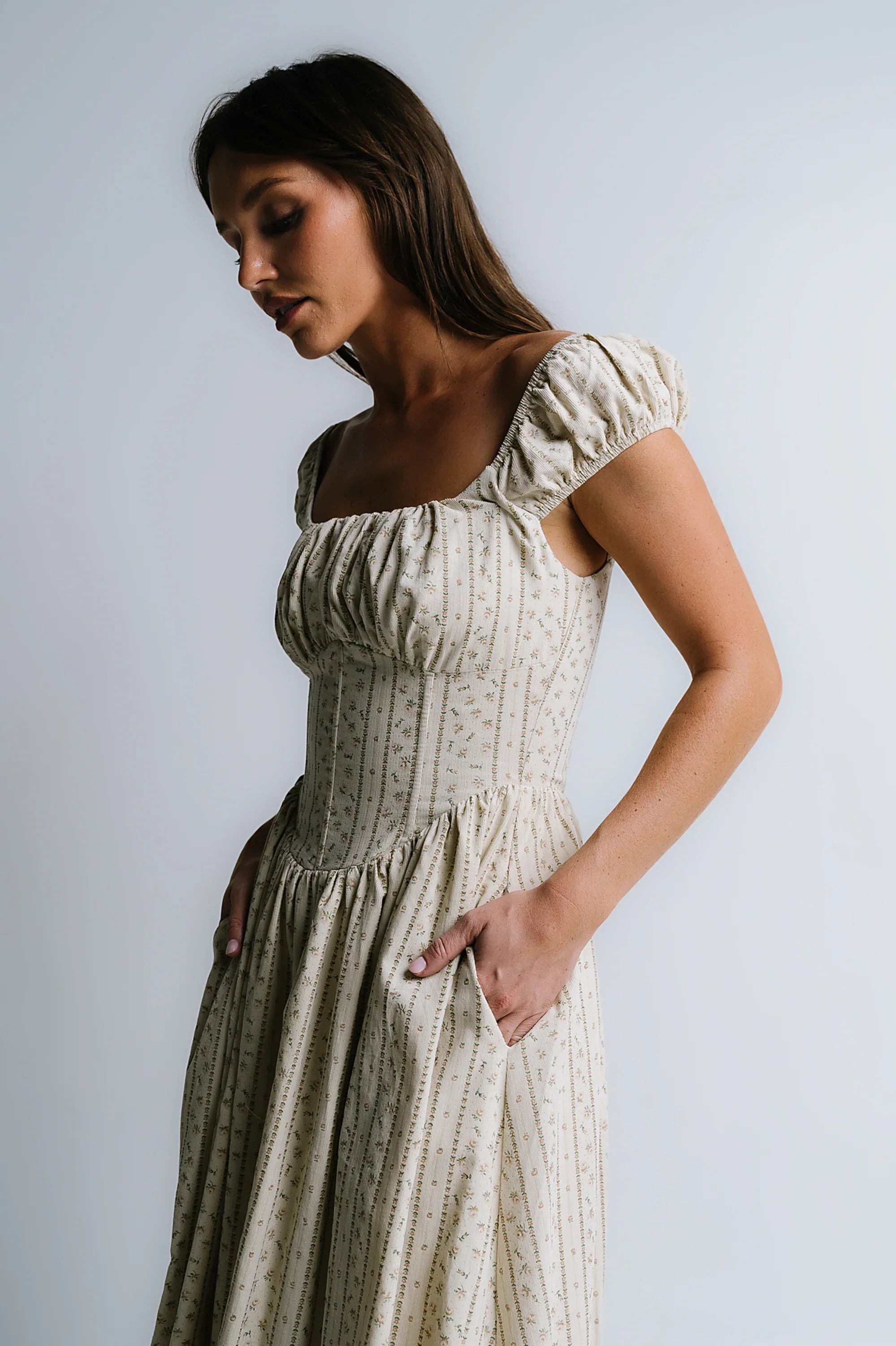Oaklynn Corset Midi Dress FINAL SALE