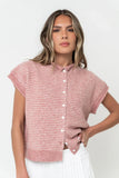 Percey Knit Cardigan in Pink