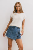 Rhia Denim Mini Skort FINAL SALE