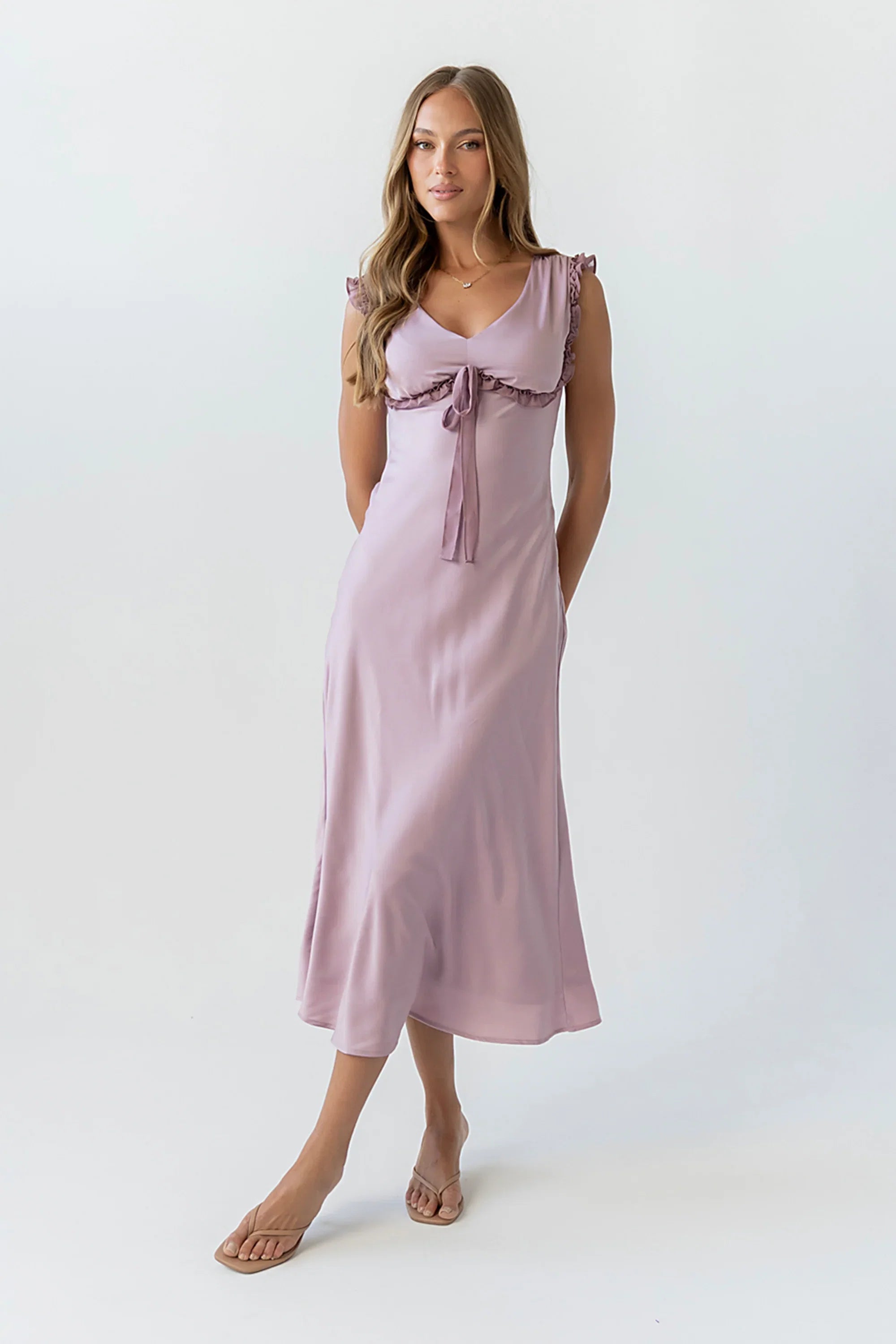 Tracey Maxi Dress in Mauve