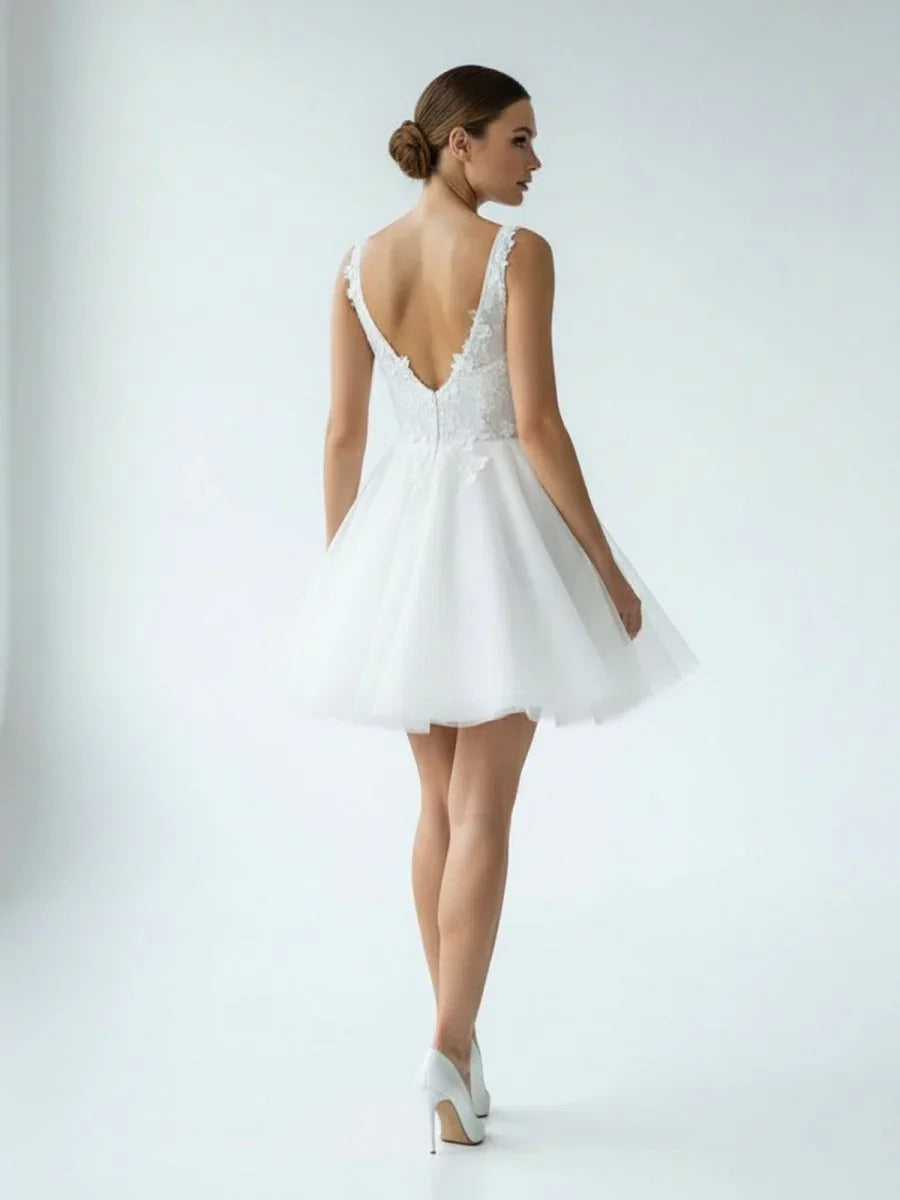 Elegant A Line Sweetheart Wedding Dress With Lace
