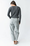 Paisley Printed Barrel Jeans