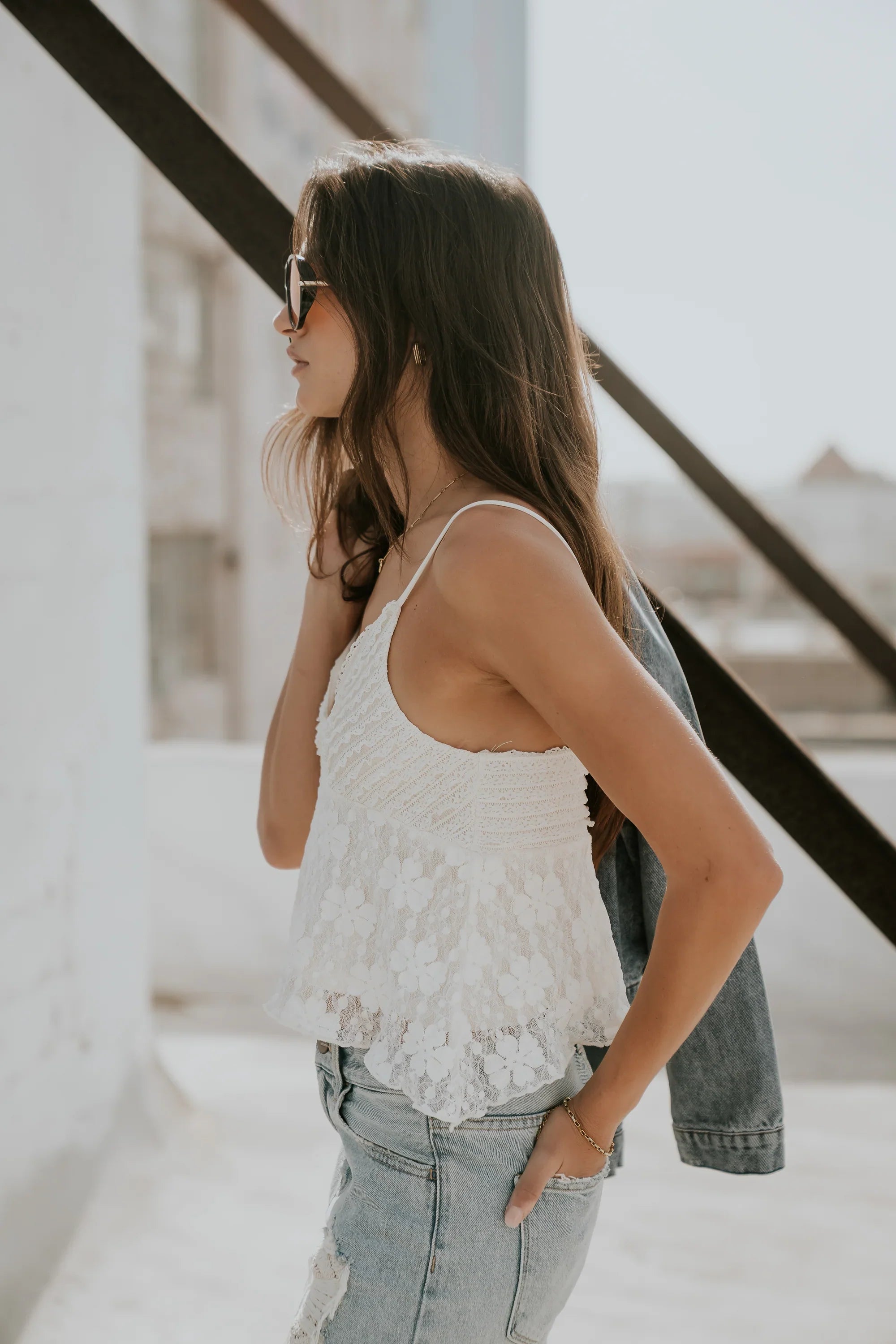 Jasmine Lace Tank Top