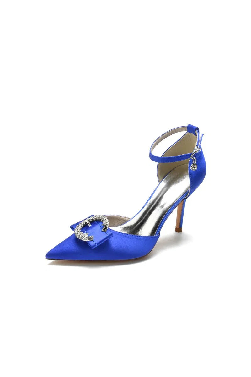 Buckle Strap Pointed Toe High Heels