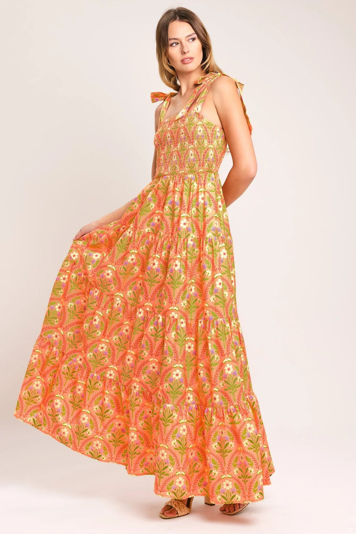 SUNKISS FLORAL MAXI DRESS