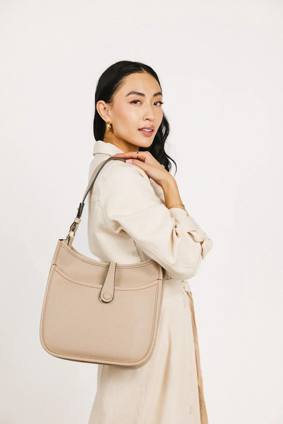 Quincy Crossbody Bag in Nude FINAL SALE