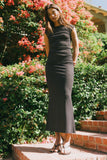 Norah Polka Dot Maxi Skirt in Black FINAL SALE