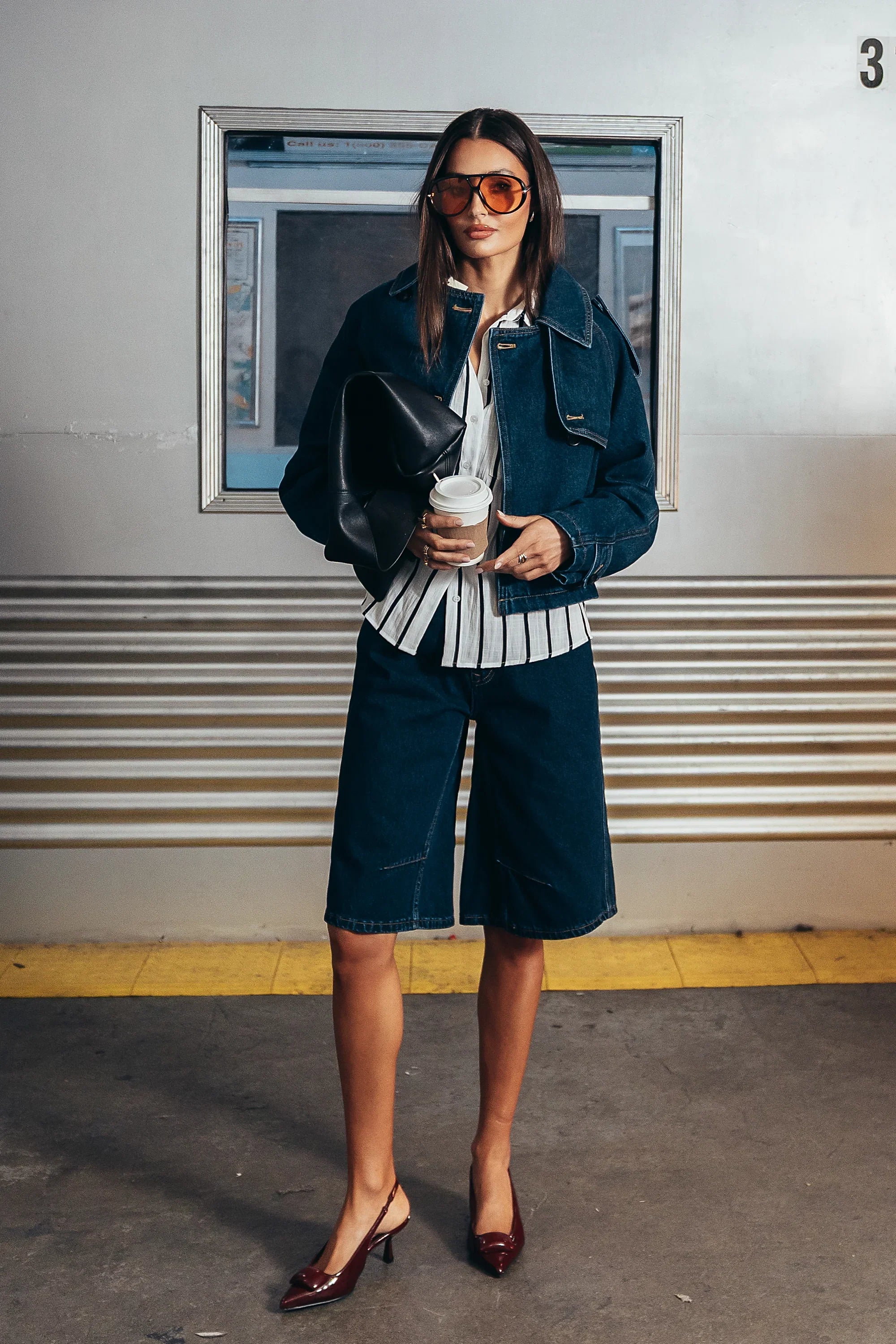 Sally Cropped Trench Coat