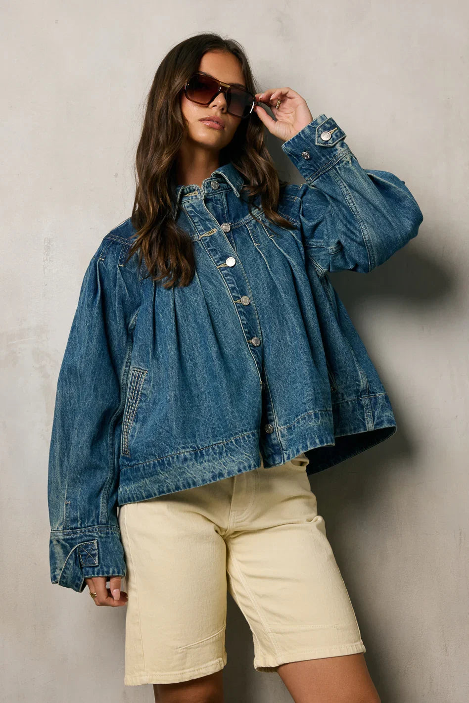 Lennon Denim Jacket Medium Wash
