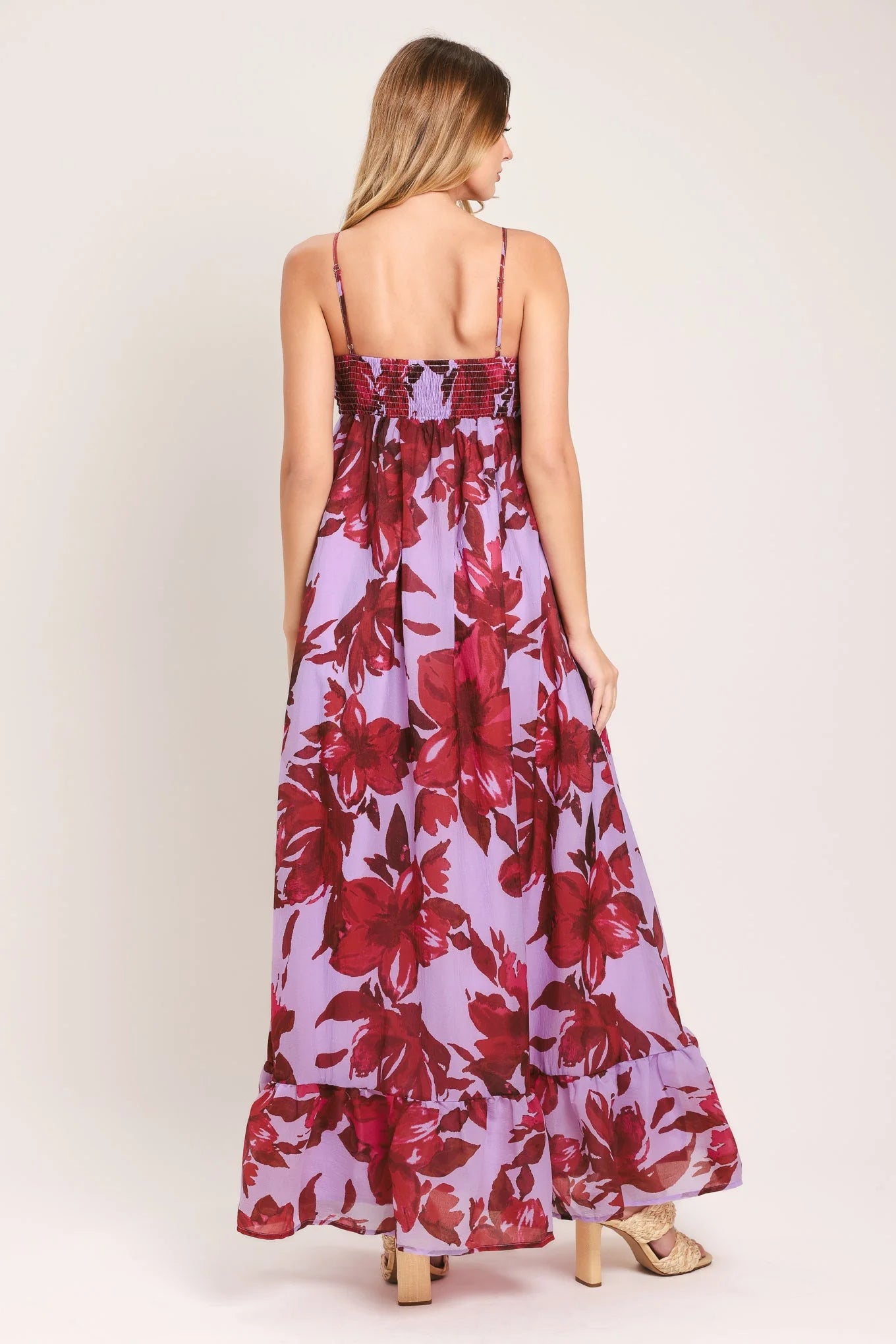 LOVE BLOSSOM FLORAL MAXI DRESS