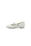 White Pointed Toe Wedding Flats