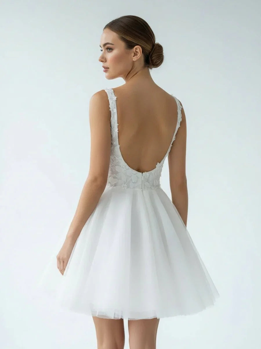 Elegant A Line Sweetheart Wedding Dress With Lace