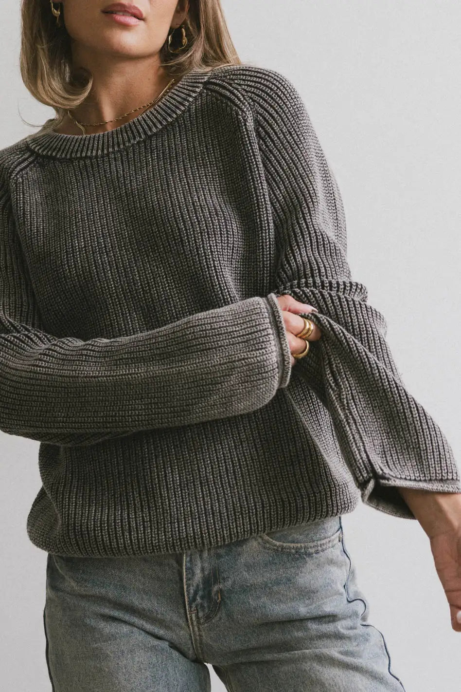 Aveline Knit Sweater in Black FINAL SALE