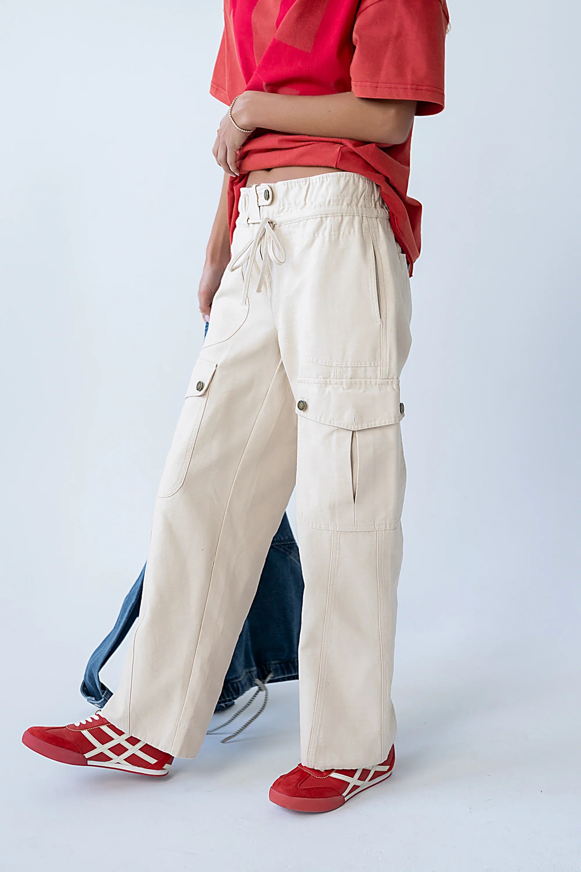 Kirsty Straight Leg Pants in Bone