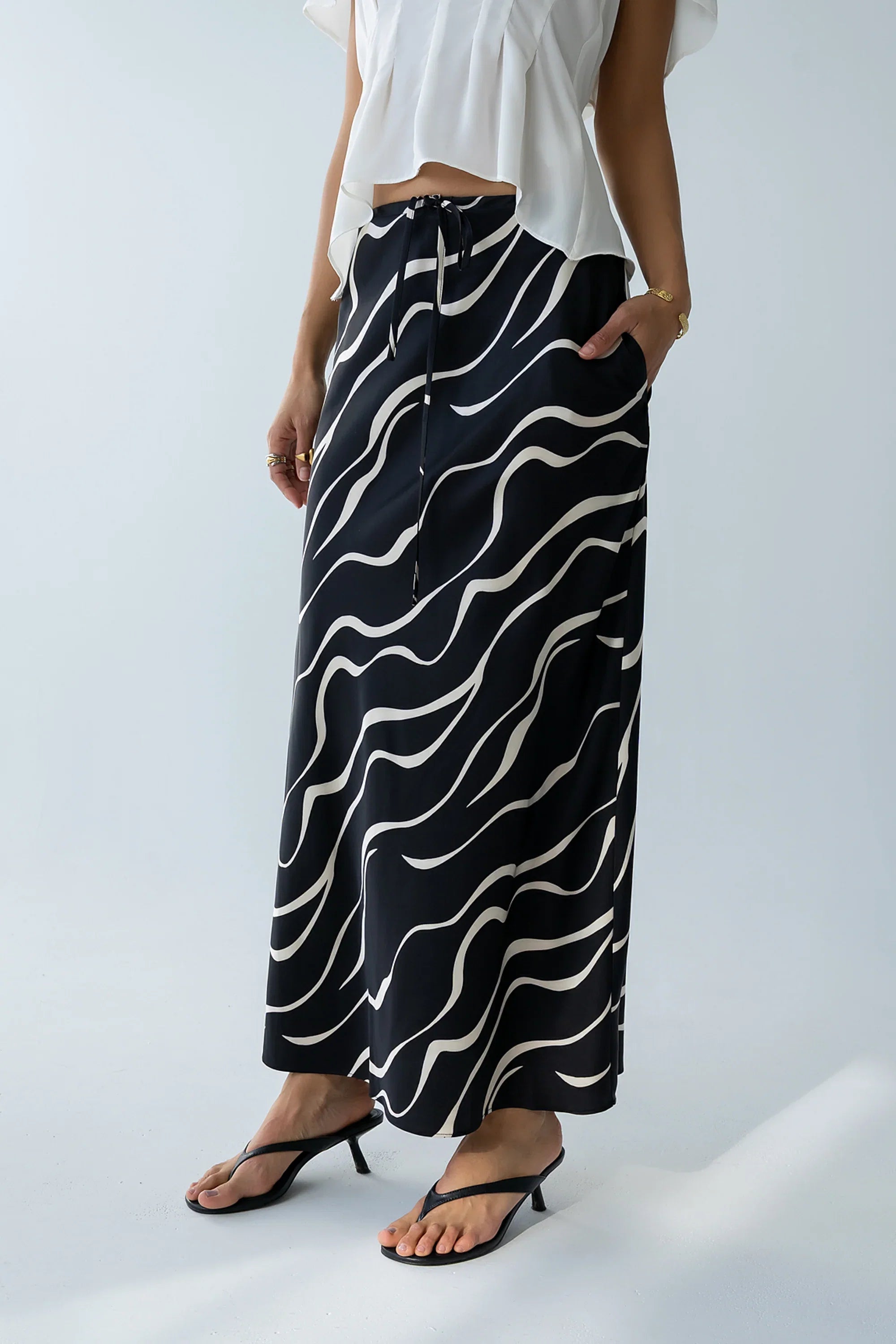 Ariel Abstract Maxi Skirt