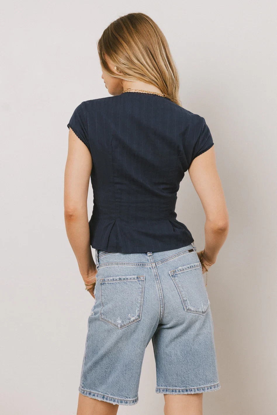 Lillian Distressed Denim Shorts FINAL SALE
