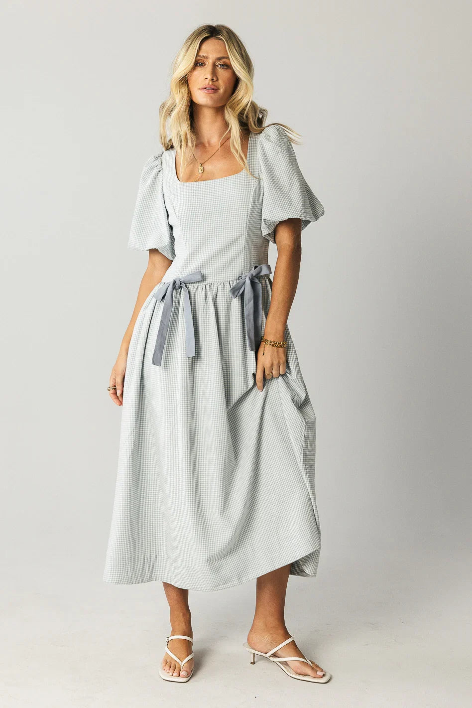Elyse Gingham Maxi Dress FINAL SALE