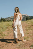Isaura Tie Overalls in Oatmeal FINAL SALE