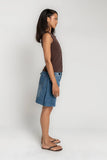 Gabriella Cross Over Denim Shorts